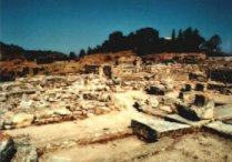 Ausgrabung des minoischen Palastes von Festos